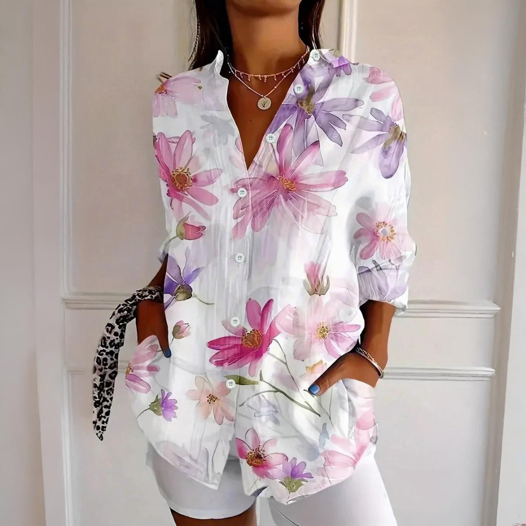 Emerson™|Colorful Pattern Blouse
