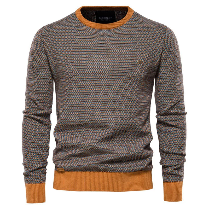 Jeremy – Men’s Checkered Sweater