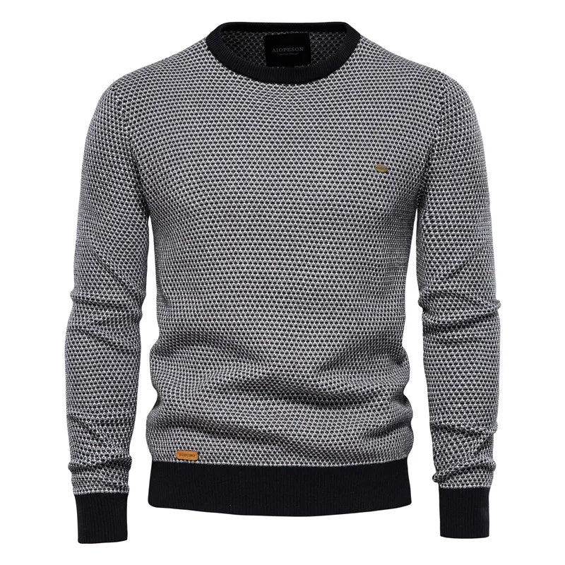Jeremy – Men’s Checkered Sweater