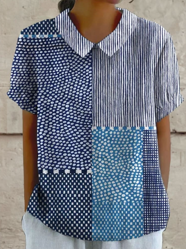 June | Draped Collar Blouse
